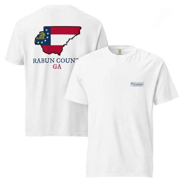Rabun County GA Flag T-Shirt - Image 3